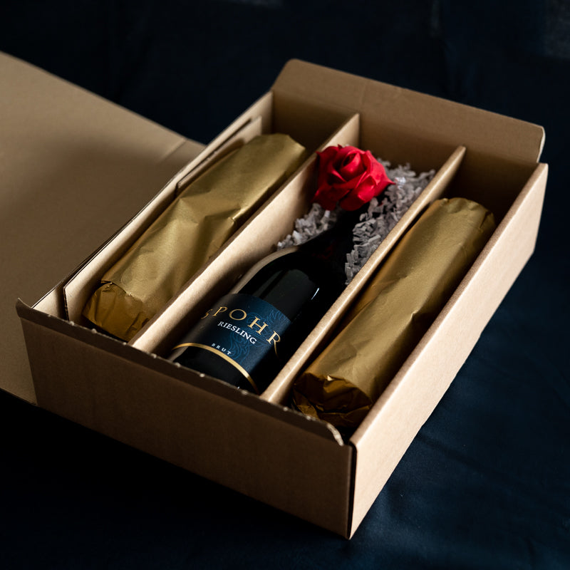 "Auf’s Leben" Geschenkverpackung und eine persönliche Grußkarte