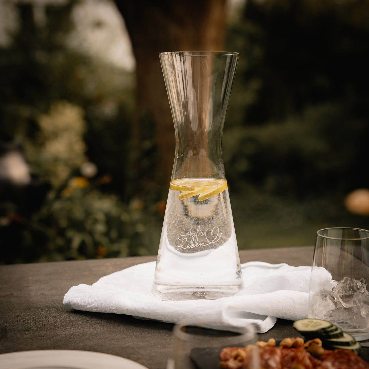 Edle Karaffe für Wasser und Saft – Aufs Leben