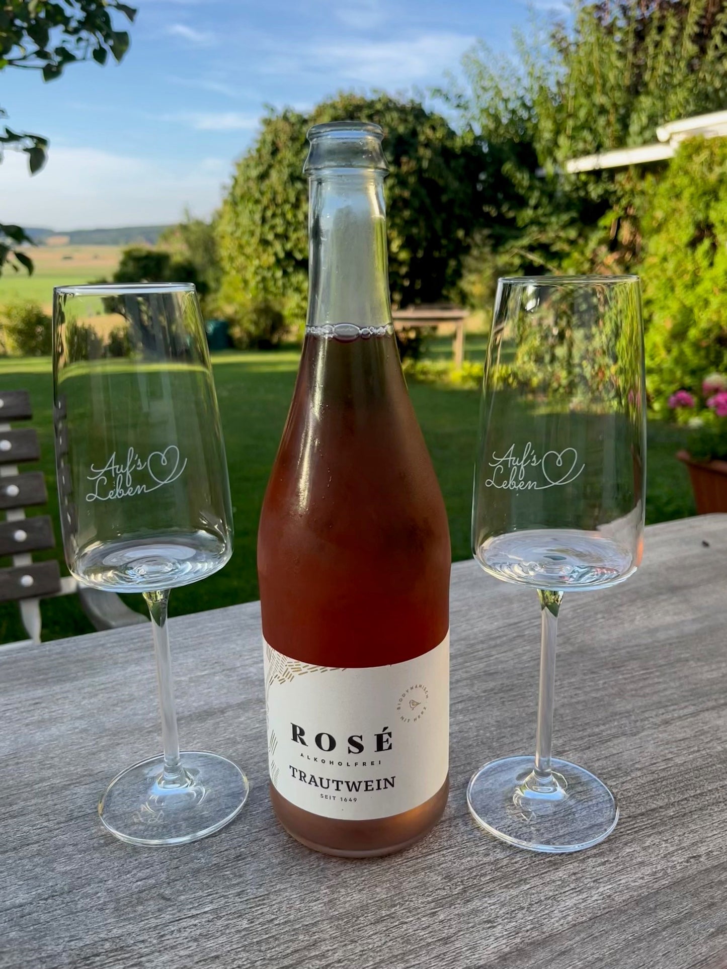 Alkoholfreier Rosé-Secco