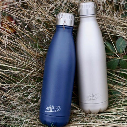 Isoliertrinkflasche FLSK® - "Auf's Leben", 500 ml