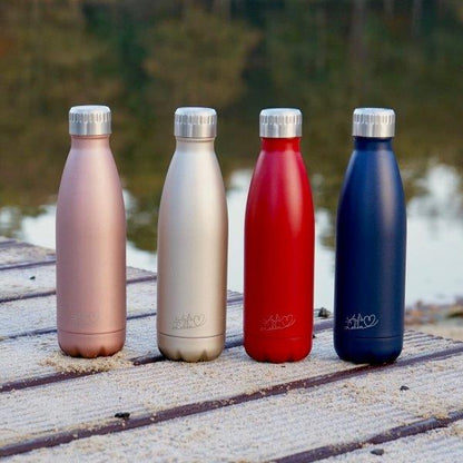 Isoliertrinkflasche FLSK® - "Auf's Leben", 500 ml