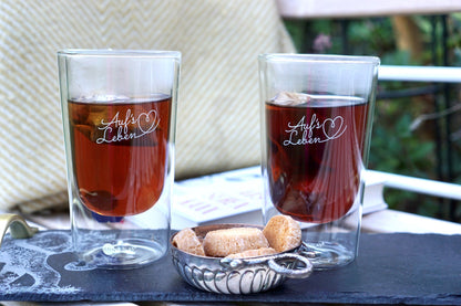 Mein ganz spezielles Tee-/Latte Macchiato-/Glühweinglas ¦ 2 Gläser